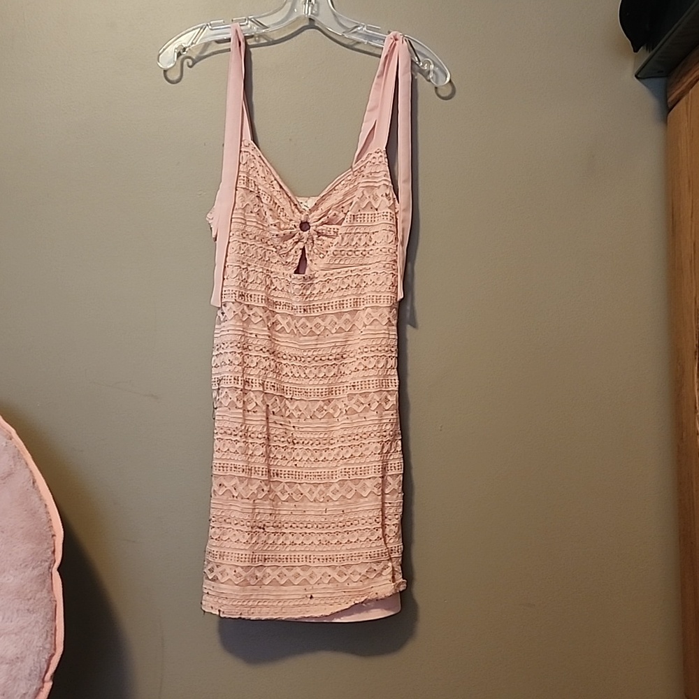 Short pink dress